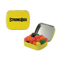 Small Yellow Mint Tin Filled w/ Jelly Beans